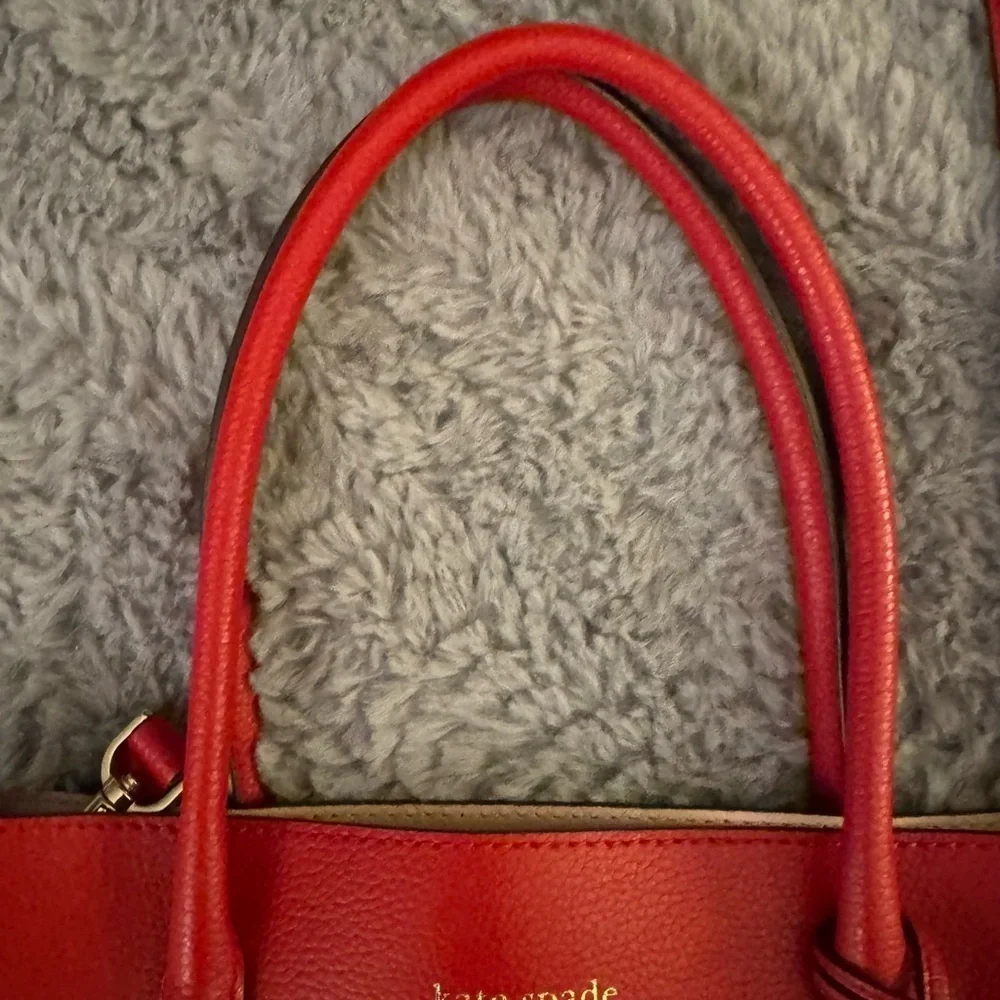 KATE SPADE Cherry Red Eva Medium Satchel